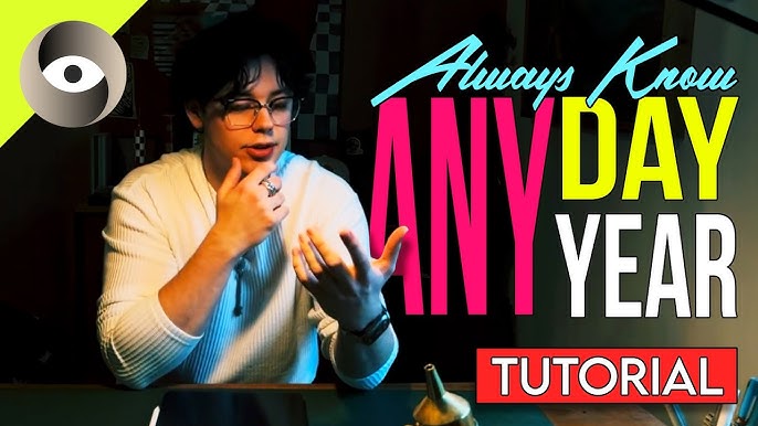 How to do remember ANY calendar in 2 seconds!! | Saturday Sorcery Mads Lundbek tutorial