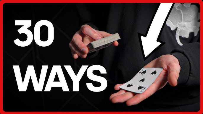 30 Ways Magicians Palm Playing Cards (NOT A Magic Tutorial)