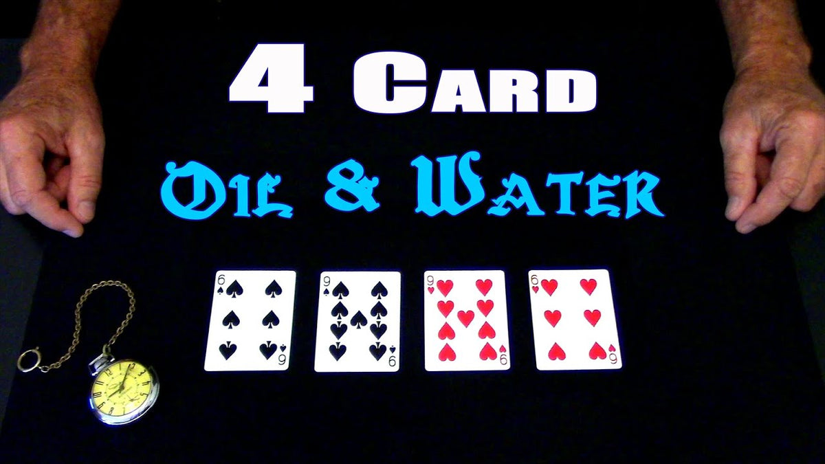 4 Card Oil &amp; Water (Card Magic)