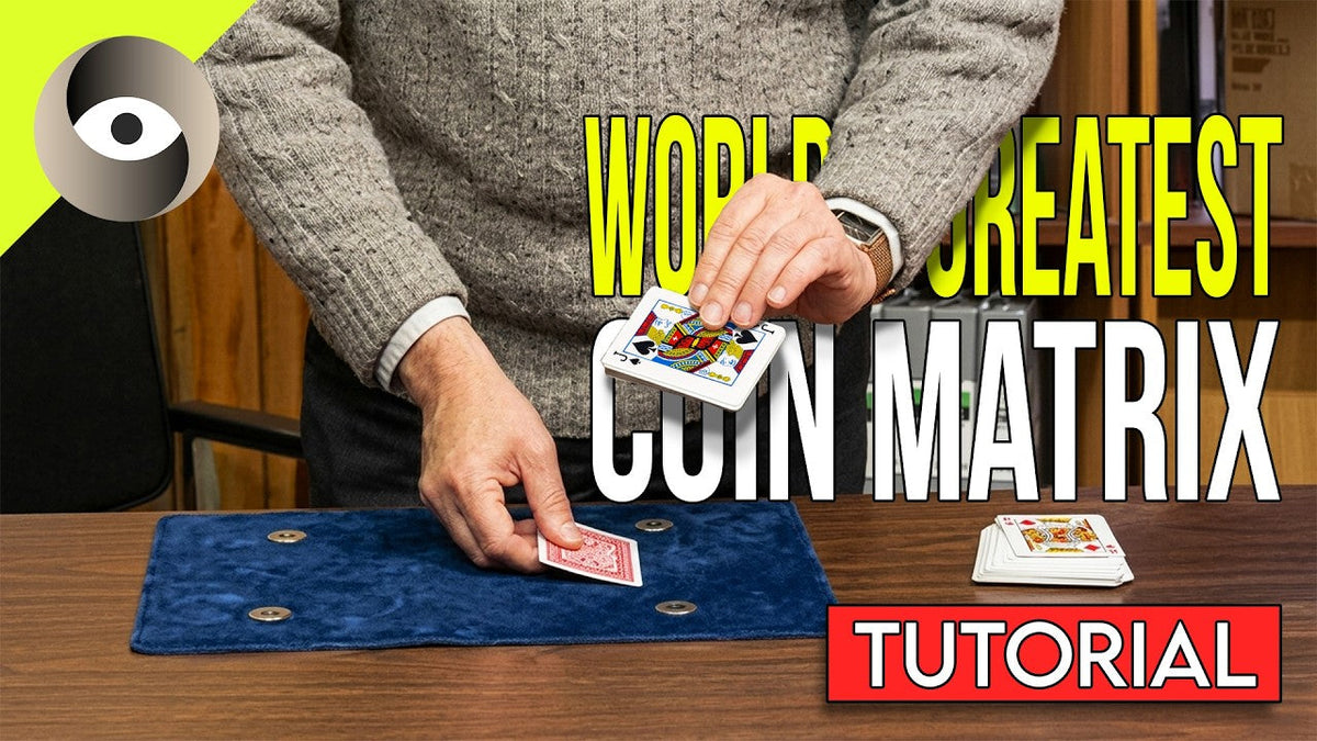 How to do worlds greatest coin matrix! |  Sorcery Derek Dingle tutorial