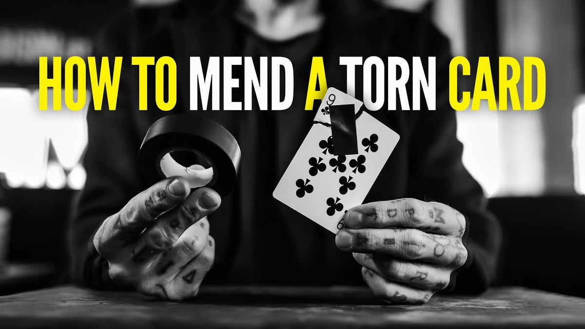 How to MEND a Torn Playing Card using Tape ( and Magic! )