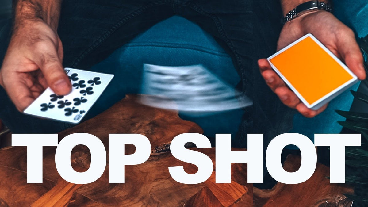 VISUALLY Shoot Cards From The Deck - TOP SHOT CARD TRICK (TUTORIAL)