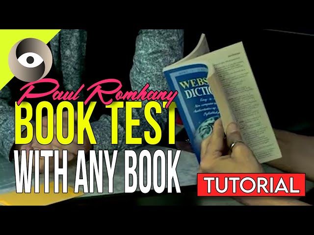 How to do booktest with ANY book!! | Saturday Sorcery Paul Romhany tutorial