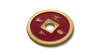 Dollar Size Chinese Coin (Black and Red) by Tango (CH037)