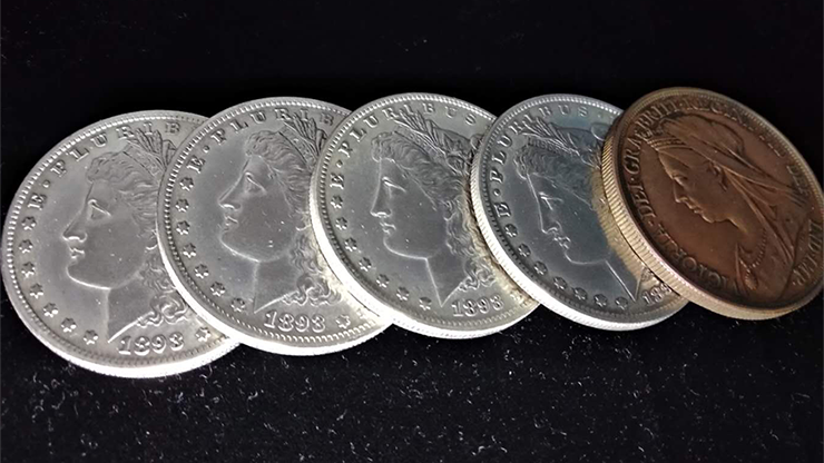 WILD COINS (Gimmicks and Online Instructions) by ChiNam Leung, Bean's Magic