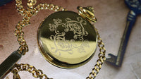 Infinity Pocket Watch V3 - Gold Case White Dial / STD Version, Gimmick and Online Instructions by Bluether Magic