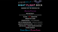 Elite Night Flight (Red) Marked Playing Cards by Steve Dela