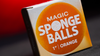 Magic Sponge Balls 4PK ORANGE 1" by Murphy's Magic