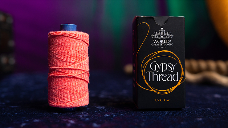 WGM UV GLOW GYPSY THREAD ORANGE REFILL SPOOL by Murphy's Magic - Trick