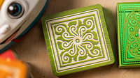 Alphabet Blocks (Green) Playing Cards by Kings Wild Project