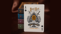 King's Head (Black and Gold Foil) Playing Cards by Joker and the Thief