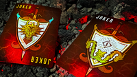 Draconian Crimson Playing Cards by Midnight Cards