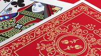 Red Roses Gold Foil Playing Cards (Fully Marked)