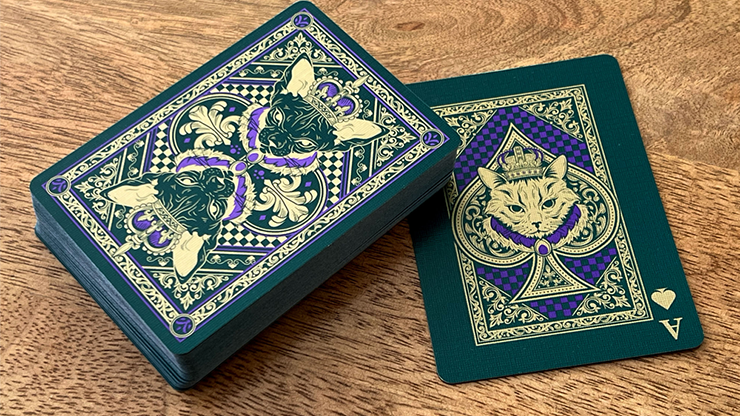 Neko Royal Green Playing Cards