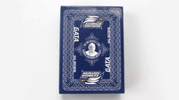Georgia Southern playing-card tuck box in navy blue with eagle logos and an ornamental white border.
