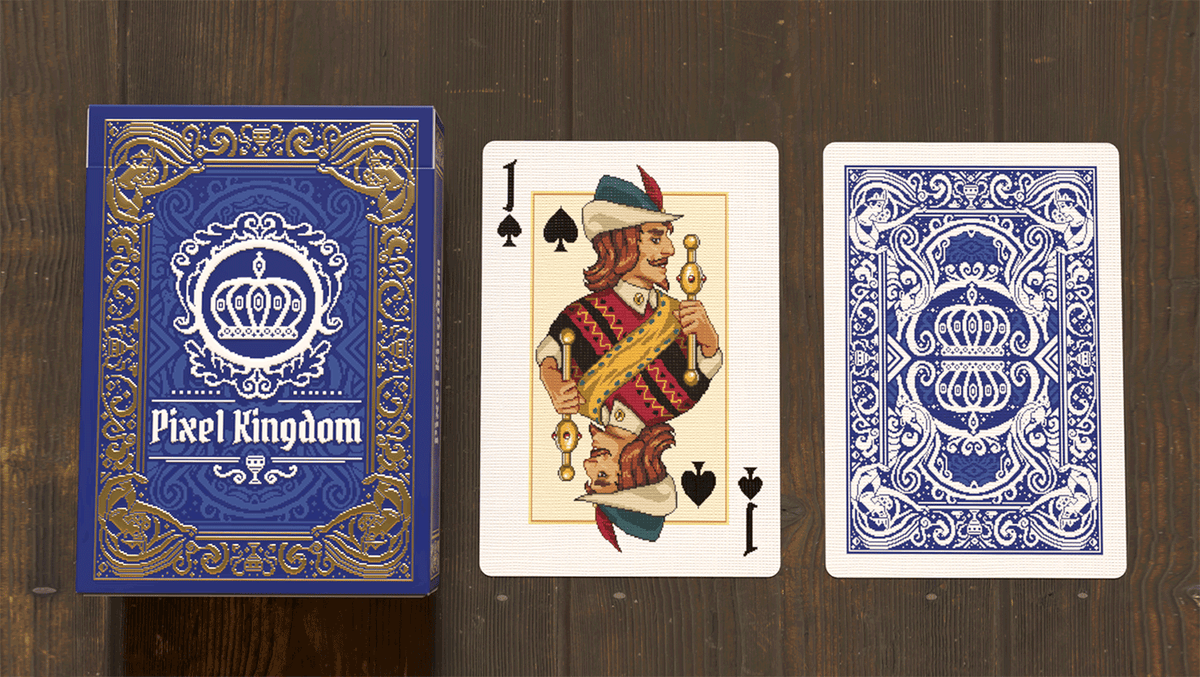 Pixel Kingdom (Sapphire Blue Edition) Playing Cards
