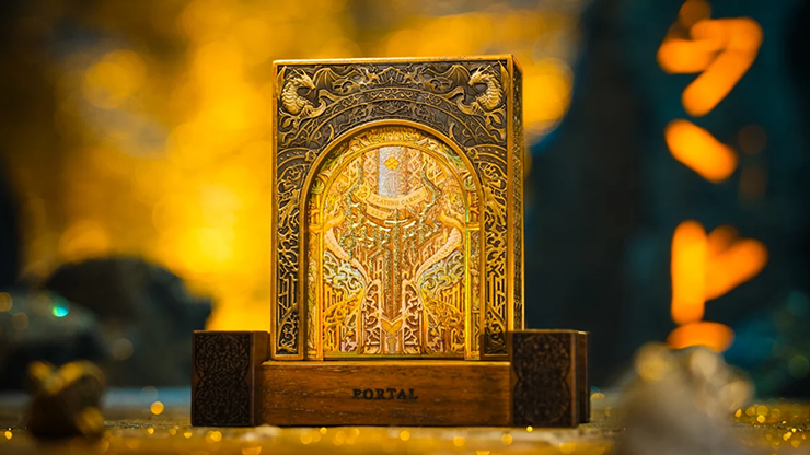 Portal Walnut Boxset Playing Cards by Ark Playing Cards