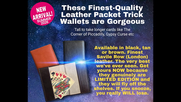 Leather Packet Wallet (Brown) by Paul Gordon