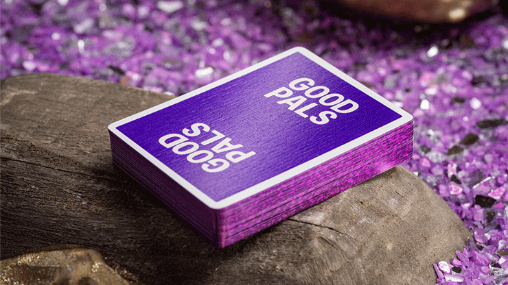 GILDED Good Pals Purple Foil Logo Playing Cards