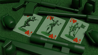 Army Men Playing Cards