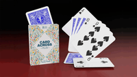 Card Across Plus by IARVEL MAGIC packaging with blue-backed playing cards and a fan of spade cards