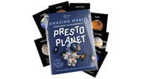 Presto Planet by Stefanus Alexander, showing astronaut-themed packaging surrounded by illustrated planet cards