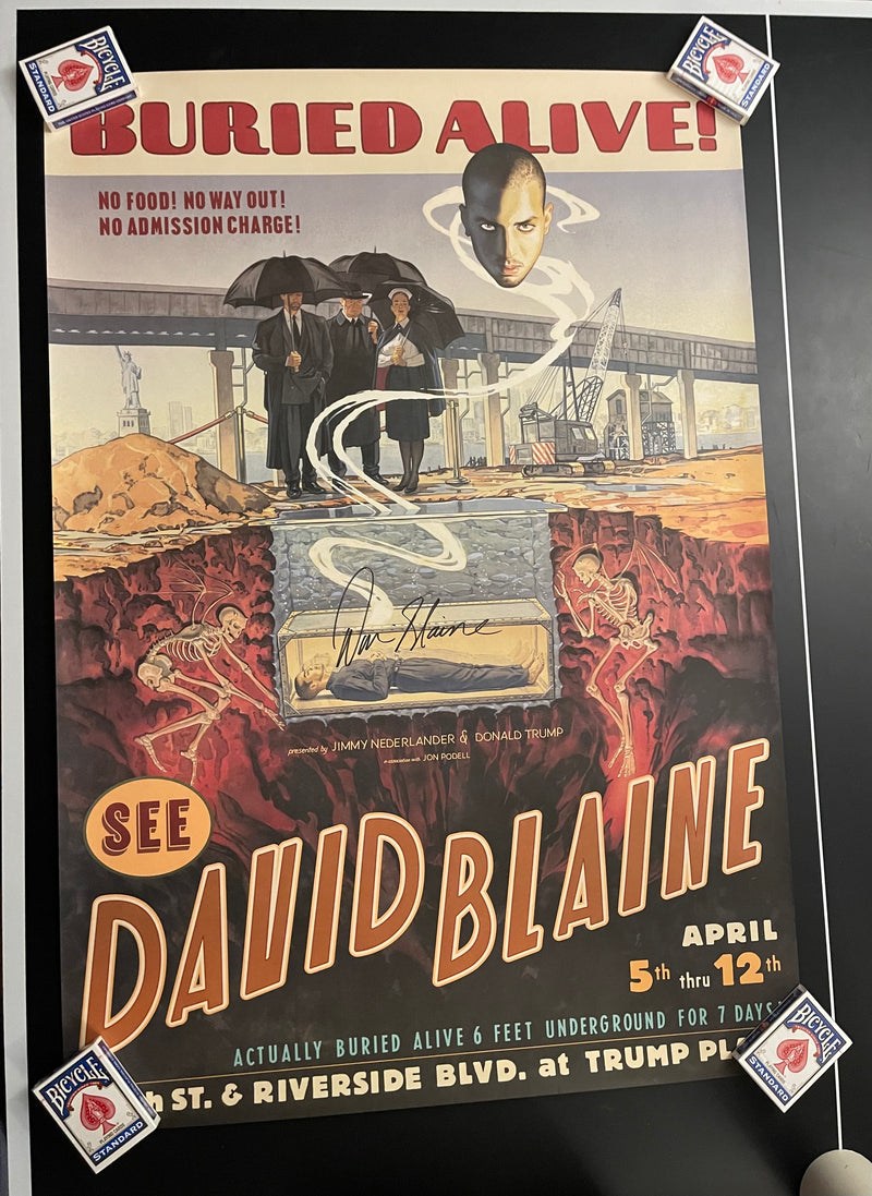 Buried Alive Autographed Poster (Limited Edition) by David Blaine