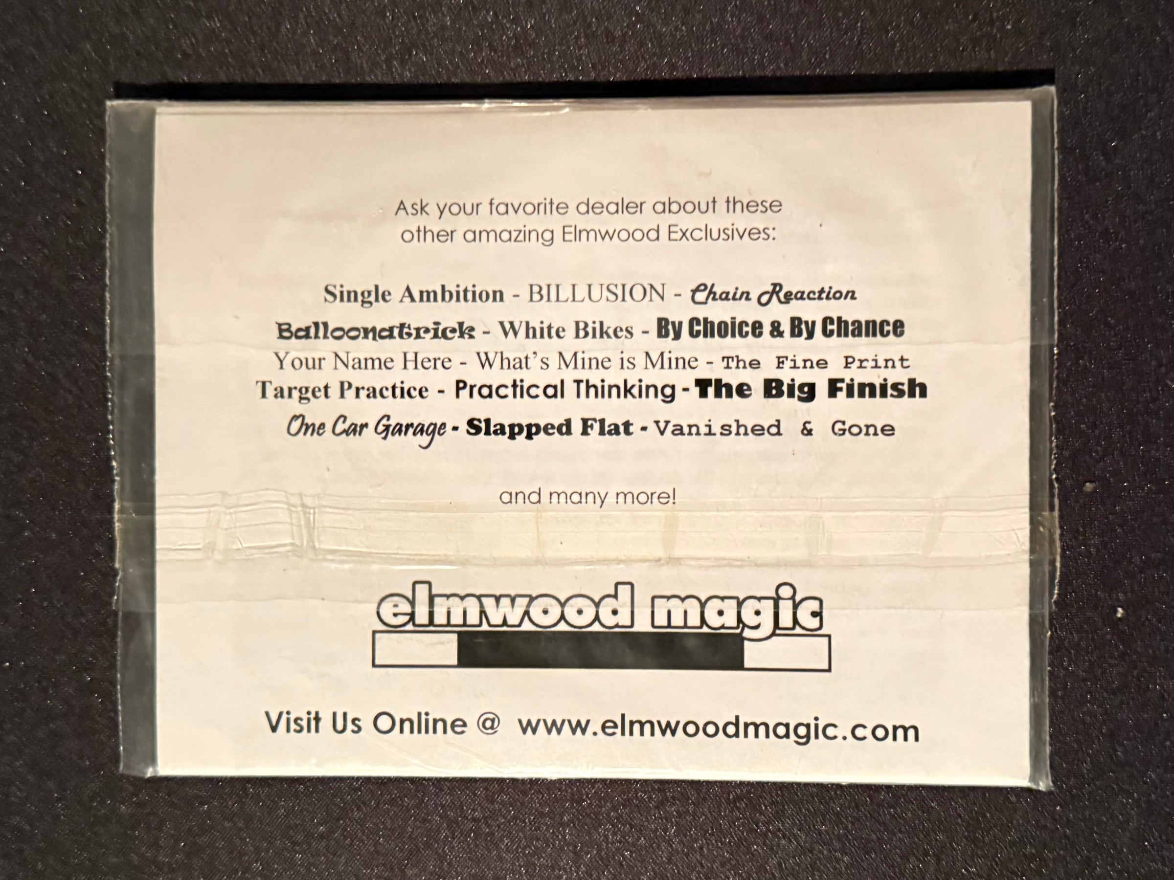 NFW Trick from Elmwood Magic ( Original Version )
