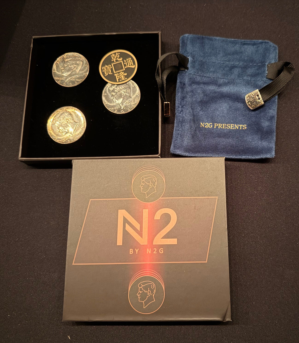 N2 By N2G 3 HALFS AND CHINESE Coin Set ( the other n2 set)
