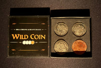 WILD COINS (Gimmicks and Online Instructions) by ChiNam Leung, Bean's Magic