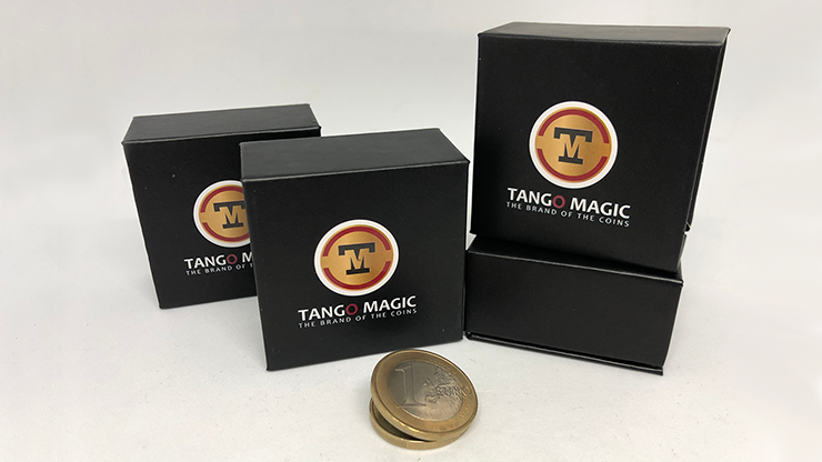 Expanded Shell Coin - (1 Euro, Steel Back) by Tango Magic - Trick (E0066)