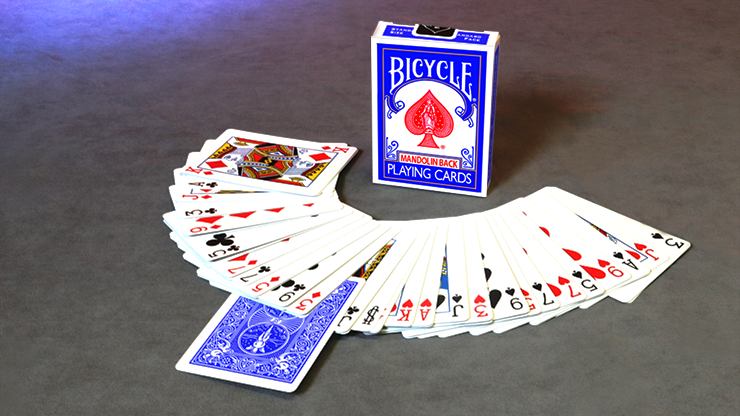 Invisible Deck Bicycle Mandolin (Blue)