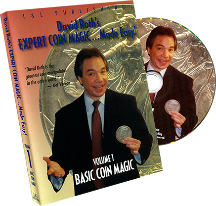 David Roth's Expert Coin Magic Made Easy Vol 1 (Basic) - DVD