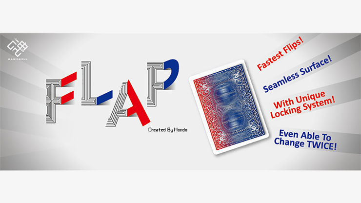 Modern Flap Card (Red to Blue) by Hondo