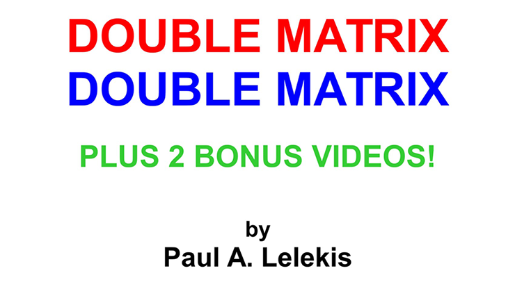 DOUBLE MATRIX by Paul A. Lelekis - Mixed Media Download