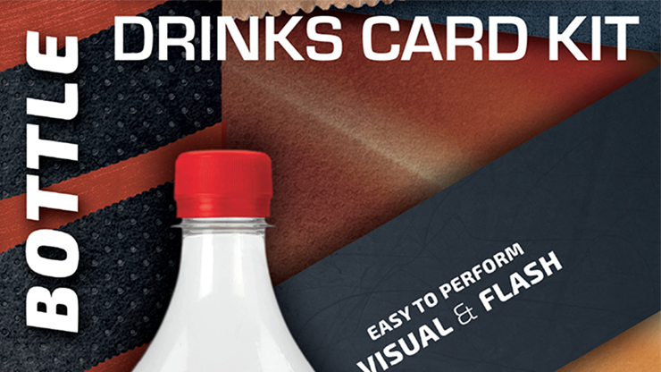 Drink Card KIT for Astonishing Bottle (Gimmick and Online Instructions) by João Miranda and Ramon Amaral - Trick