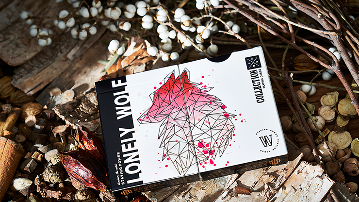 Lonely Wolf (PINK) Playing Cards by Bocopo