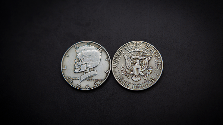 KENNEDY SKULL HEAD COIN by Men Zi Magic