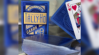 Tally Ho Blue (Circle) MetalLuxe Playing Cards by US Playing Cards