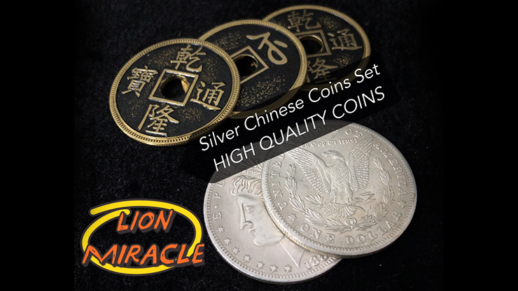 Silver Chinese Coins Set by Lion Miracle - Trick