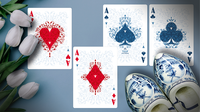 White Tulip Playing Cards Dutch Card House Company