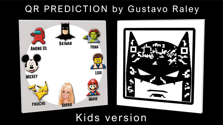 QR PREDICTION BATMAN (Gimmicks and Online Instructions) by Gustavo Raley - Trick