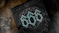 666 V4 (Cyan) Playing Cards by Riffle Shuffle