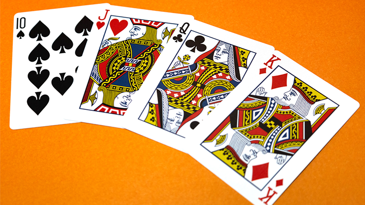 Butterfly Worker Marked Playing Cards (Orange) by Ondrej Psenicka