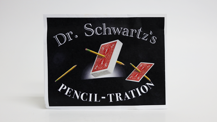 Dr. Schwartz's Pencil-Tration (Gimmicks and Online Instructions) by Martin Schwartz - Trick (Deck color may vary)