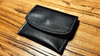 The Cowhide Coin Wallet (Black) by Bacon Magic - Trick