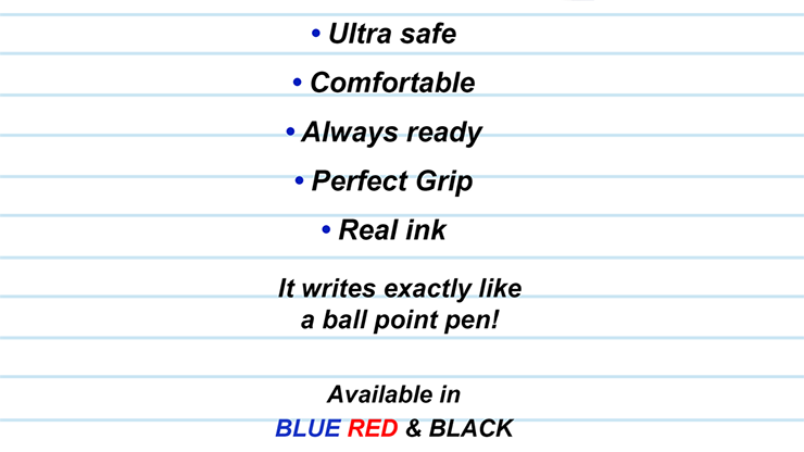 PEN WRITER Red (Gimmicks and Online Instructions) by Vernet Magic - Trick