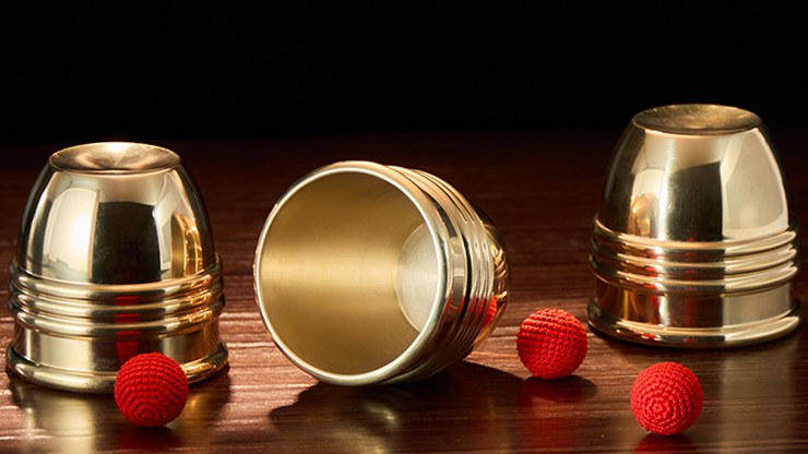 Cups and Balls Set (Brass) by Bluether Magic and Raphael