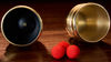 Cups and Balls Set (Brass With Black Matt Inner) by Bluether Magic and Raphael