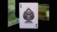 FULTON'S Day Of The Dead Green Edition Playing Cards